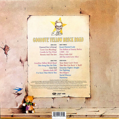 Elton John – Goodbye Yellow Brick Road back cover