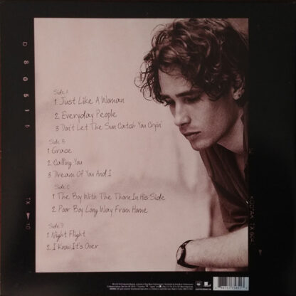Jeff Buckley ‎– You And I LP Back Cover