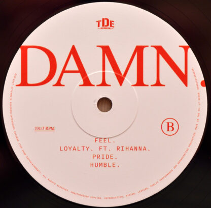 Kendrick Lamar ‎– Damn LP B