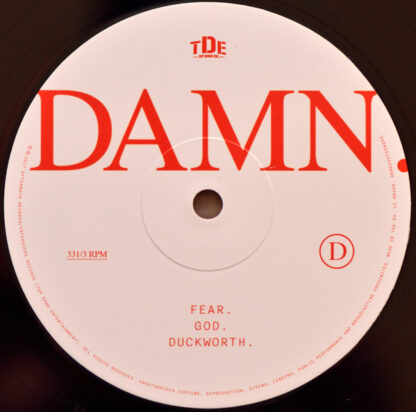 Kendrick Lamar ‎– Damn LP D