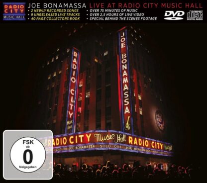 Joe Bonamassa Live at Radio City Music Hall Cd DVD