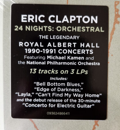 Eric Clapton – 24 Nights Orchestral (LP) label