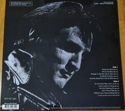 Elvis Presley – Back In Memphis LP Back