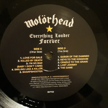 Motörhead – Everything Louder Forever (LP) C D Side