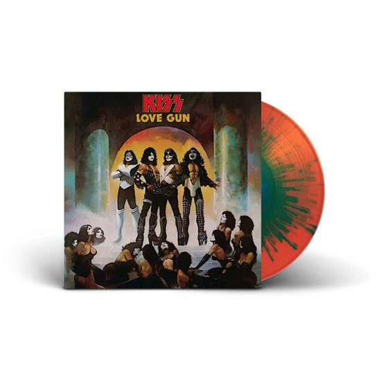 Kiss - Love Gun (orange green splatter vinyl)