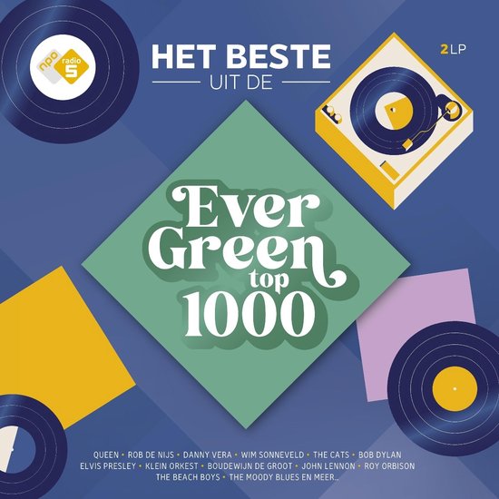 Various Artists - Het Beste Uit De Evergreen Top 1000 (2 LP) (Coloured Vinyl)